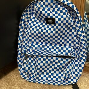 Vans Blue Checkerboard Backpack